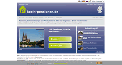 Desktop Screenshot of koeln-pensionen.de